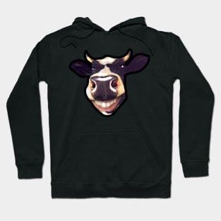 funny cow smile Hoodie